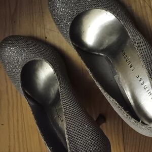 Sparkling Blue/Grey Heels